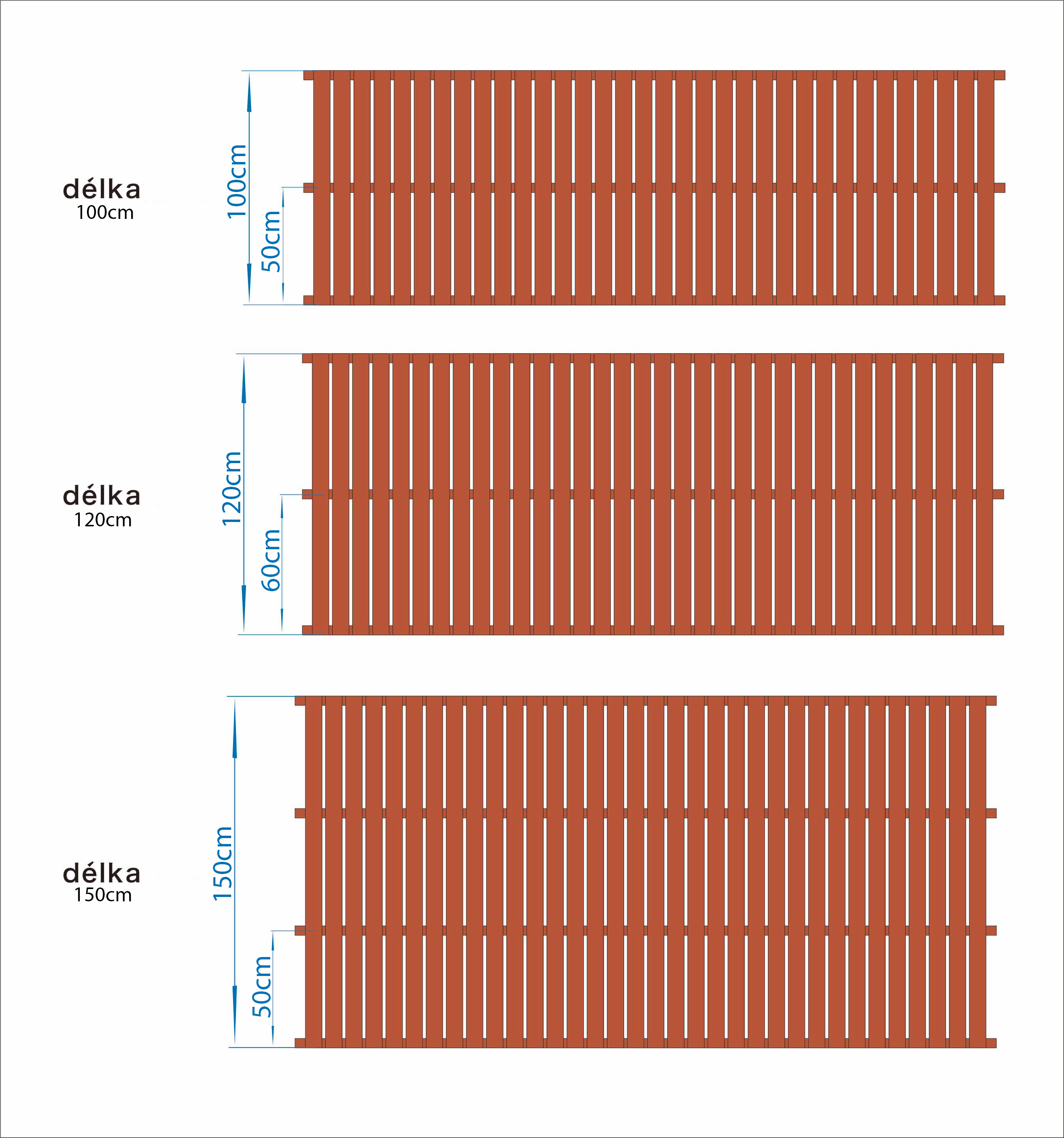 Návod plotovky 1m , 1,2m , 1,5m